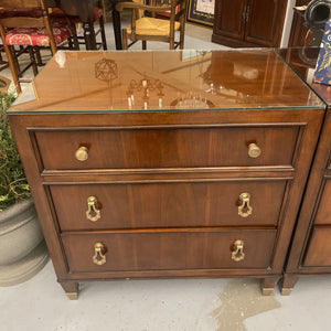 Lexington Mahogany Large Side Table, 3 Drawer