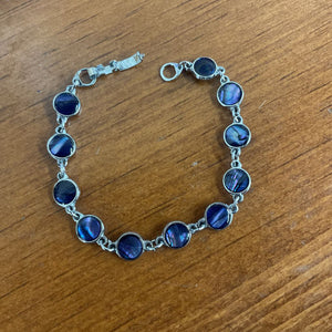 Silver & Blue Moonstone Bracelet