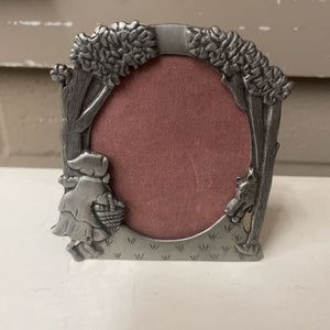 Small Red Riding Hood Pewter Frame