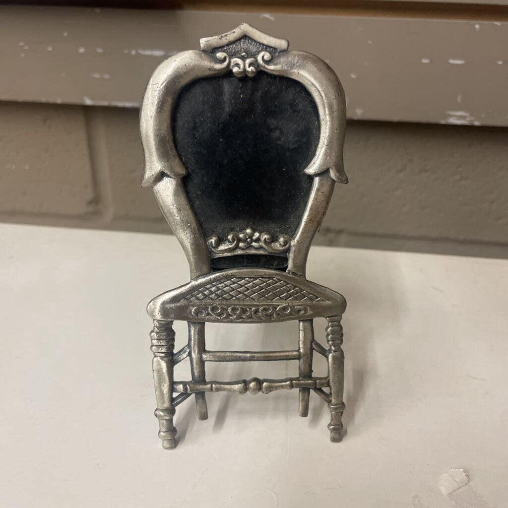 Small Pewter Chair Frame