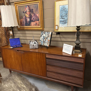MCM British Afromosia Teak Sideboard Credenza - Designer RICHARD HORNBY
