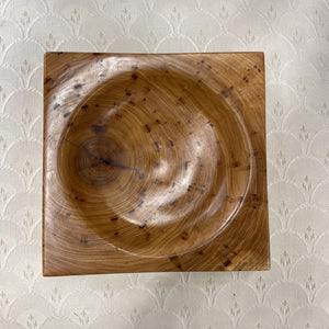 Elm Wood Square Dish - by Local Artist Lorne Sheridan