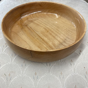 Maple Wood Round Bowl - by Local Artist Lorne Sheridan