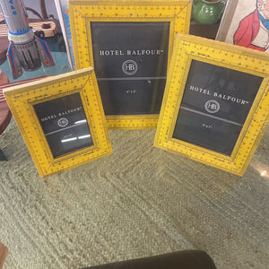 Set of 3 Mustard Yellow Ruler Frames-3.5x5, 5x7, 6x8