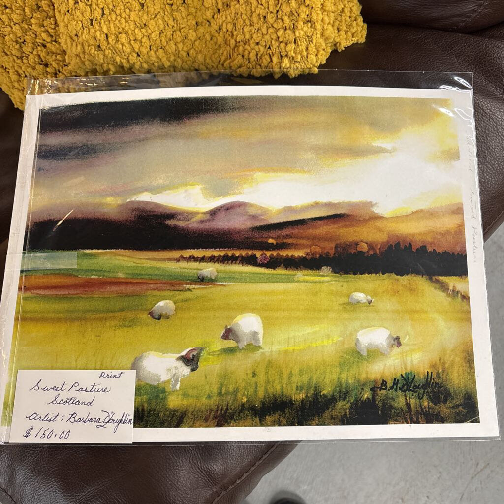 "Sweet Pasture" Print by Barbara O'Loughlin Without Frame