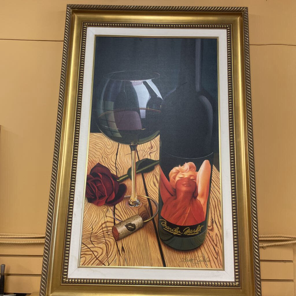 Framed Marilyn "Roses or Red" Print by Scott Jacobs