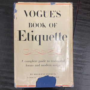 Vogue's 1948 Book of Etiquette: A Complete Guide