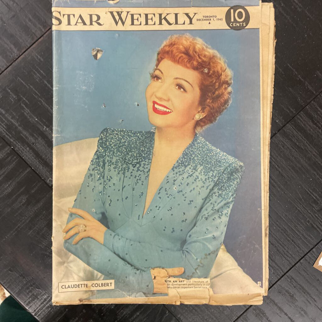 Star Weekly Newsprint from 1945