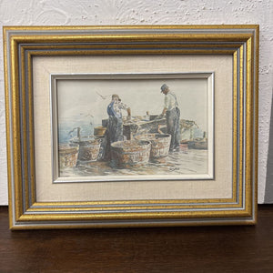 Framed Keirstead Print " Fisherman of Stonehurst""