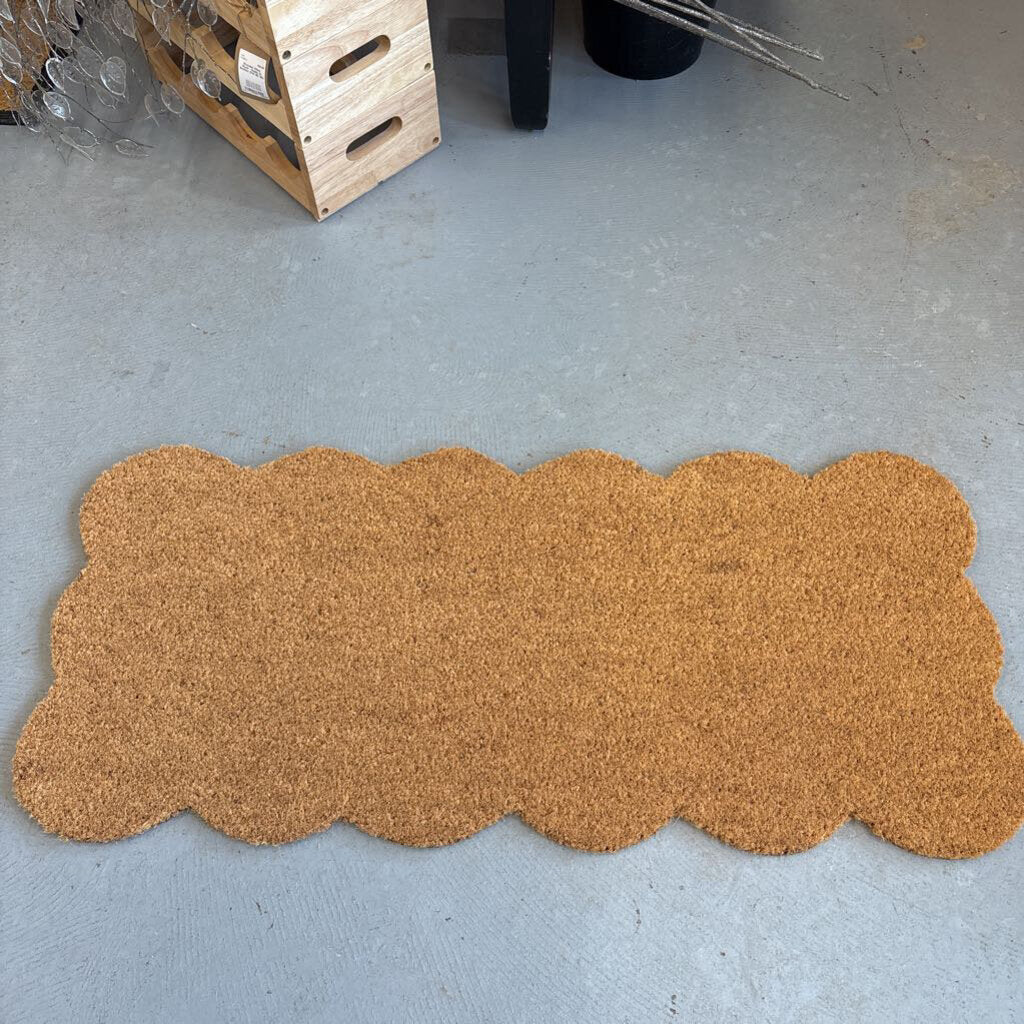 Scalloped Doormat w PVC Back - 9161