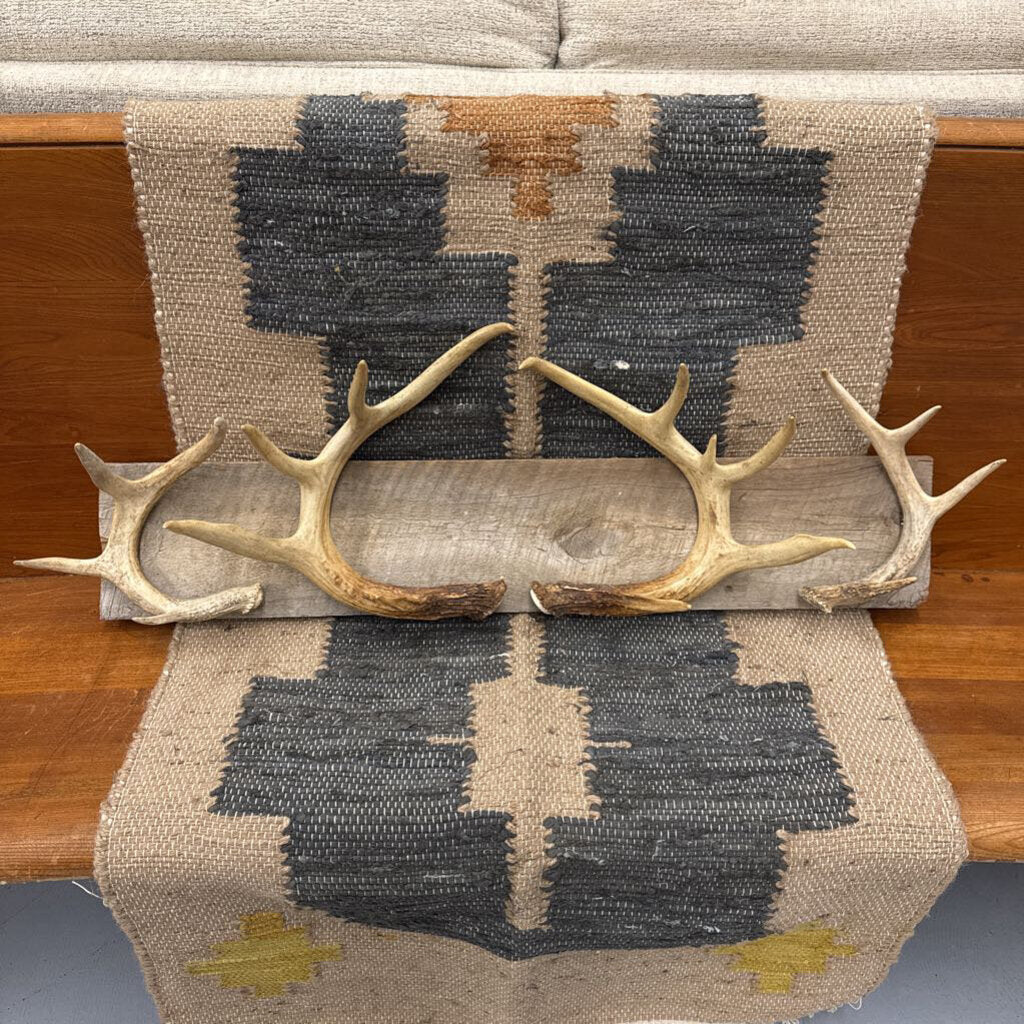 Antler Coat Rack on Barn Board - LOCAL ARTIST