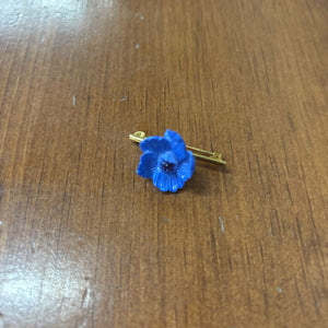 Blue flower Brooch