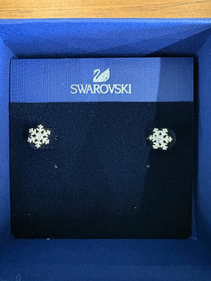 Swarovski Crystal Snowflake Earrings w Gems