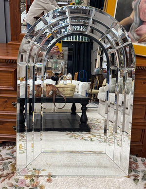 Modern Arched Mirror (Heavy) w Beveled Accents