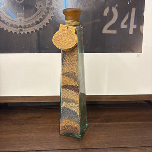 Decorative Glass Bottle w Spices - Wax Top