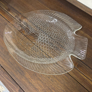 Clear Glass Fish Platter