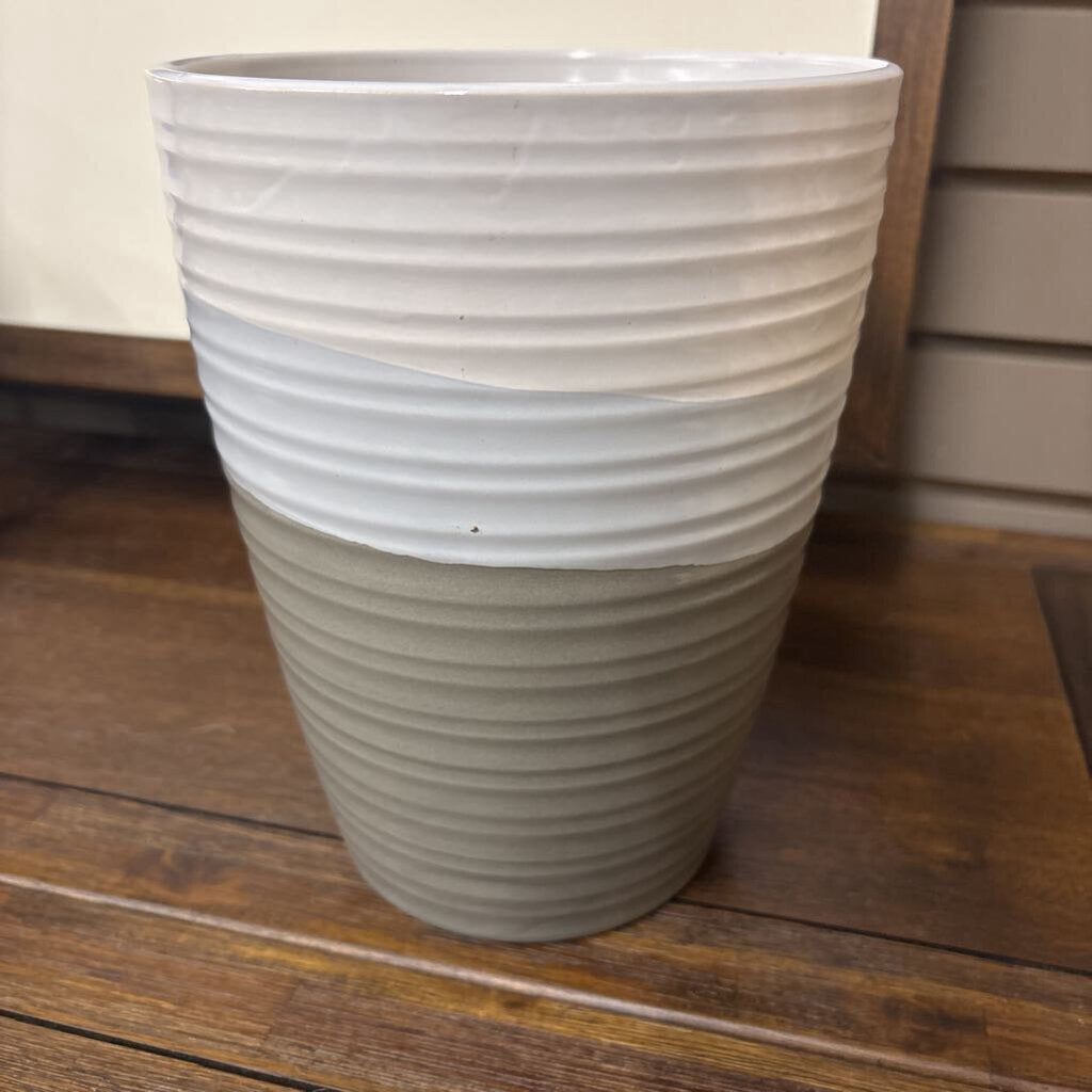 Grey Three Toned Planter Pot