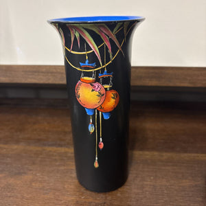 CROWN DUCAL (England) Hand Painted Chinese Lantern Vase