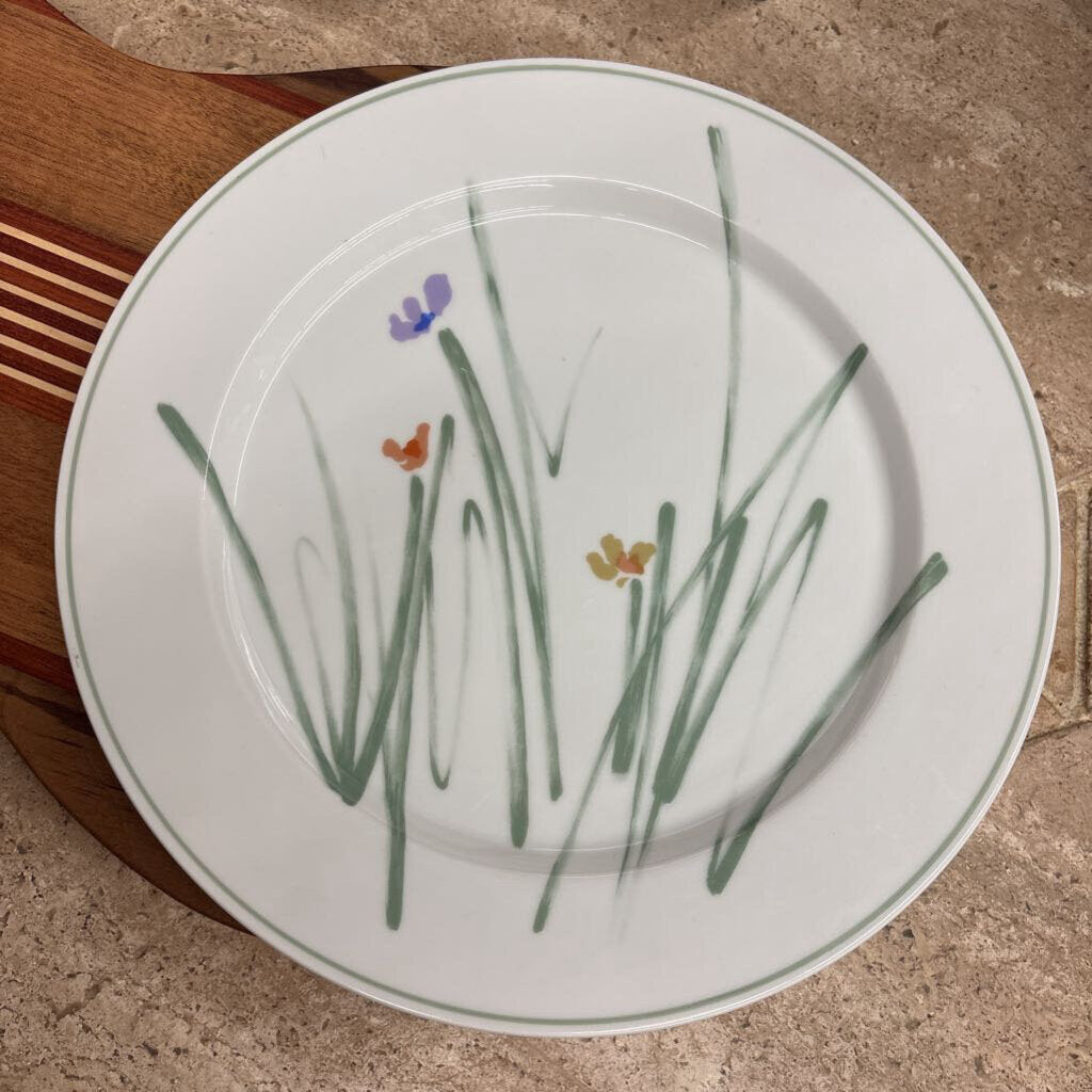 MIKASA Bob Van Allen - Metro Sketchbook Dinner Plate w Abstract Flowers