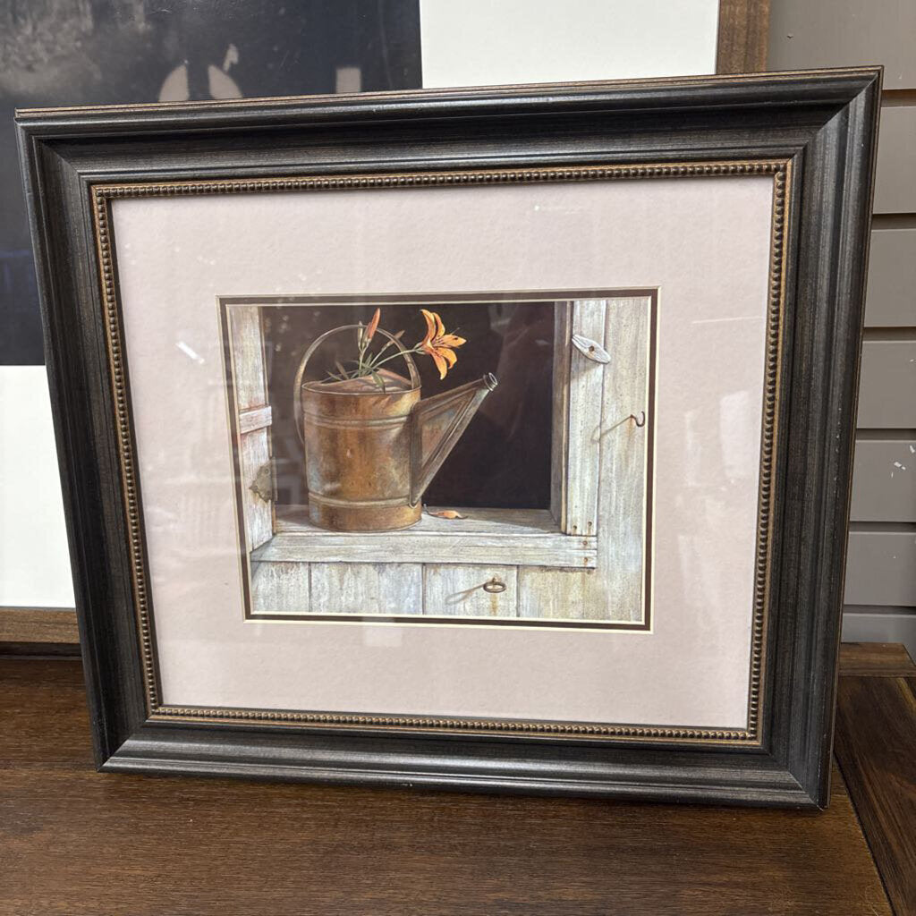 Framed Print "Favourite Watering Can" by Ruane Manning