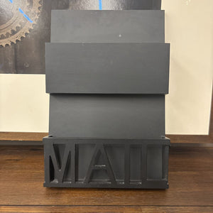 Matte Black Mail Holder Wall Mount
