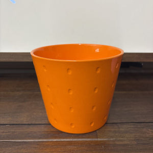 Orange Ceramic Planter