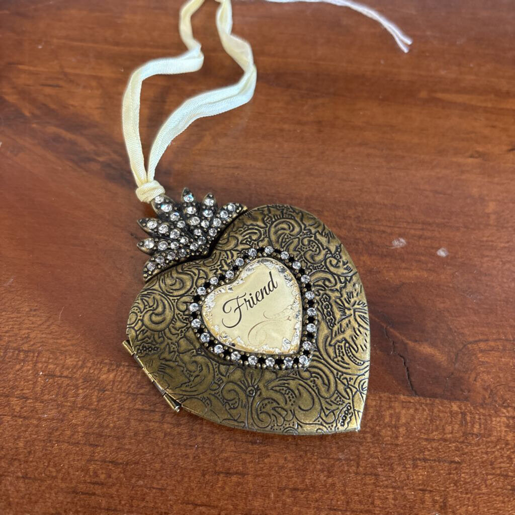 Beautiful Friend Gilded Heart-Shaped Locket