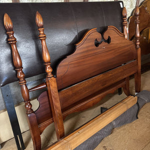 Antique Maple DOUBLE 4 Poster Bed Frame HB FB Slats Rails