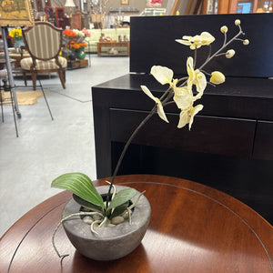 Faux White Orchid House Plant