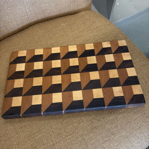 3D End Grain Charcuterie Board by Local Artist Lorne Sheridan