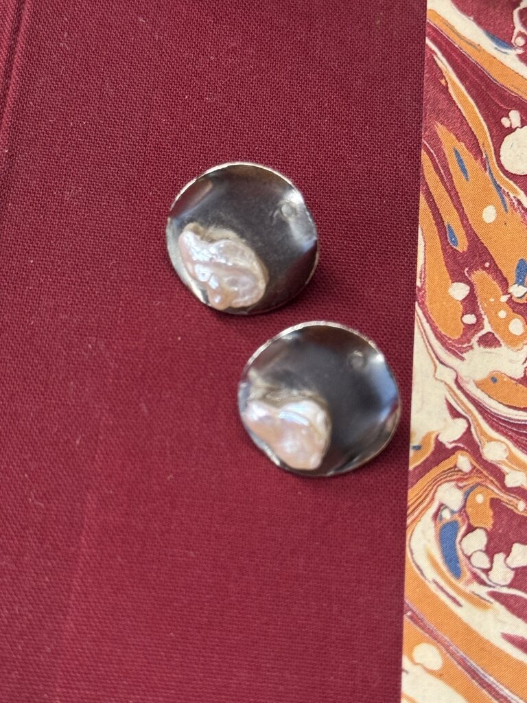 "Moon Tides" Fresh Water Pearl Earrings - Local Artist