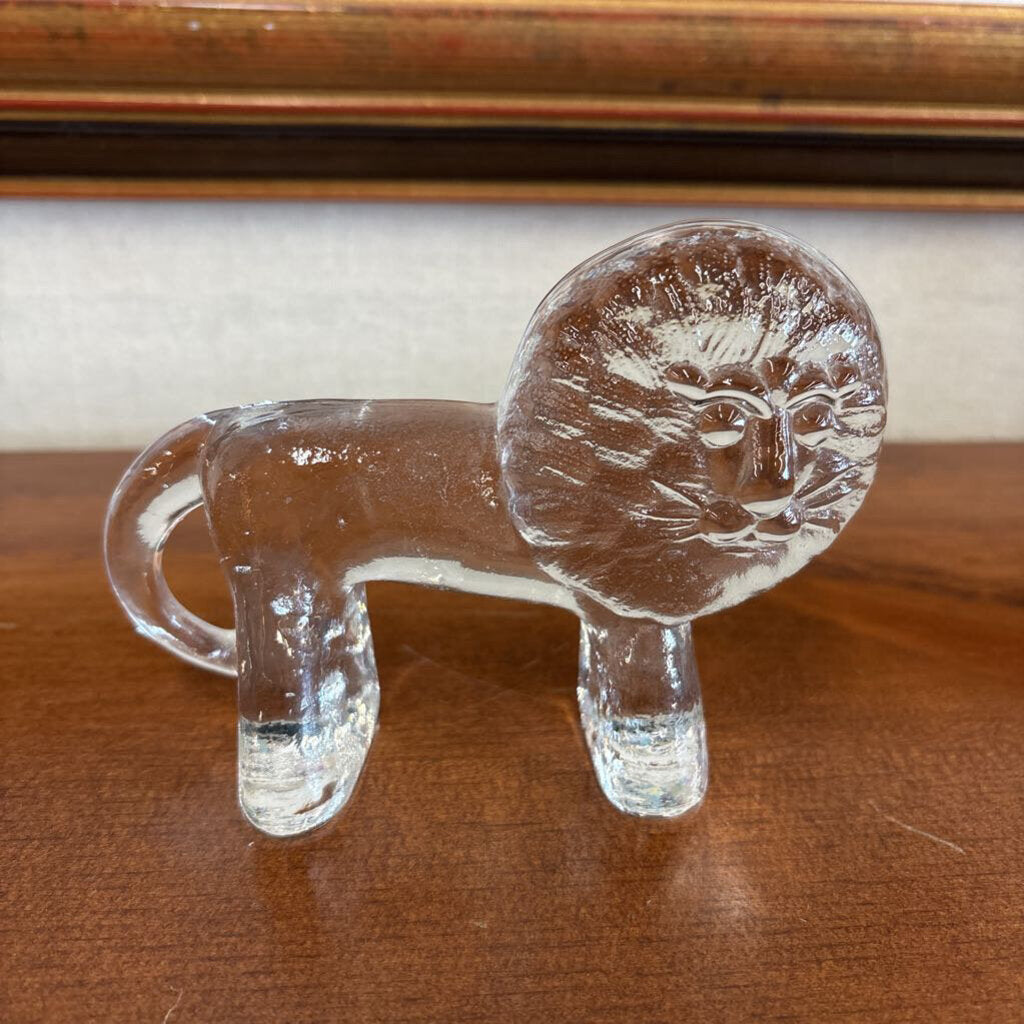 Kosta Boda Glass Lion