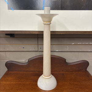 Large Fluted Murano Glass Candle Holder