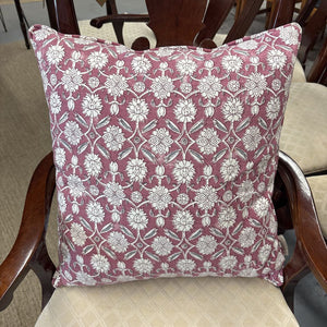 Blush Pink Block Printed Pillow