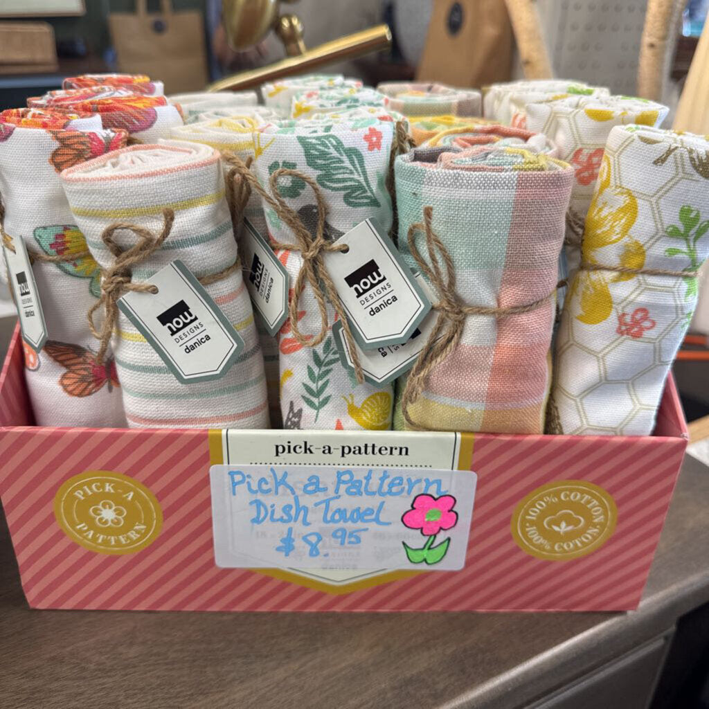 Asst'd PICK A PATTERN Rolled Tea Towels