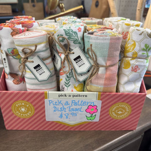 Asst'd PICK A PATTERN Rolled Tea Towels