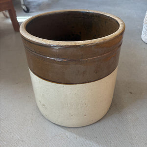 Vintage Two-Toned Stoneware Crock