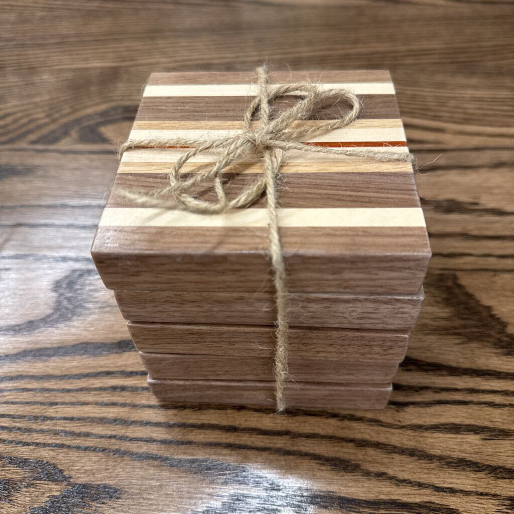 5 Wood Coaster Set - LOCAL ARTIST KEN PARR