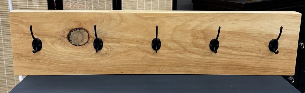 5 Hook Coat Rack - LOCAL ARTIST KEN PARR