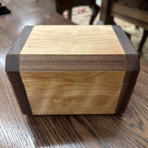 Keepsake Box (Birch, Walnut) - LOCAL ARTIST KEN PARR