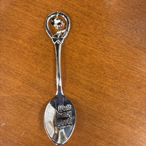 Vintage Silver Tone Spoon w Mickey Mouse