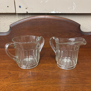 Set of 2 Anchor Hocking Sugar & Creamer