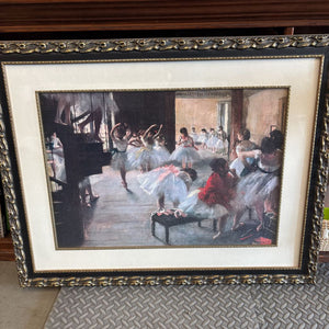 Degas Ballet Dancers Reproduction Print w Custom Frame