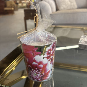 Dahlia Glass Candle