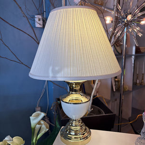 Brass & Cream Table Lamp