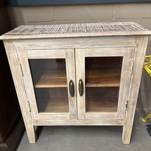 Small White Distressed Cabinet, Cupboard Doors