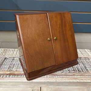 Mahogany Paper Sorter w Doors