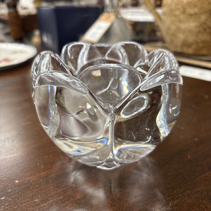 Royal Copenhagen Lotus Crystal Candle Holder