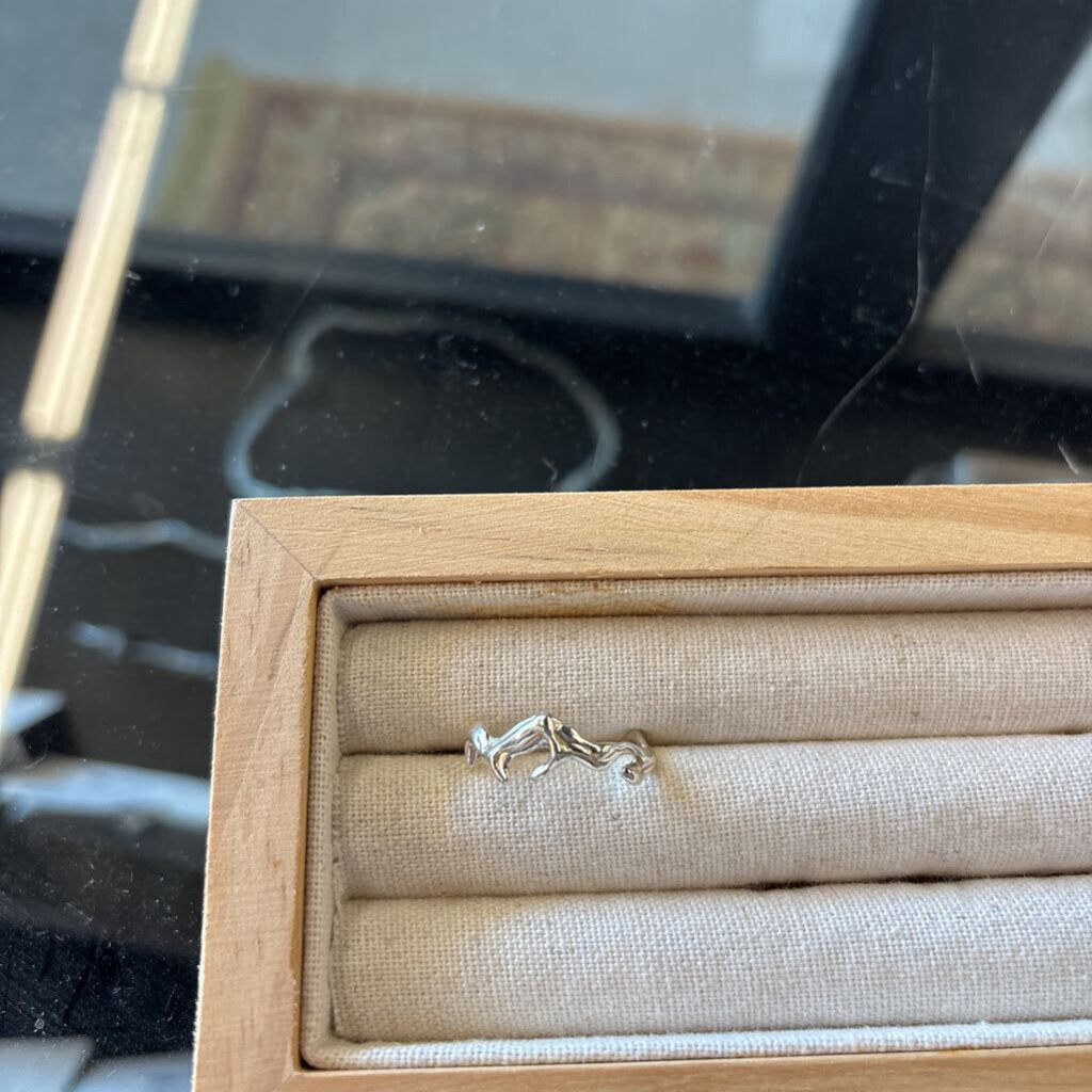 Sterling Molten Wave Ring
