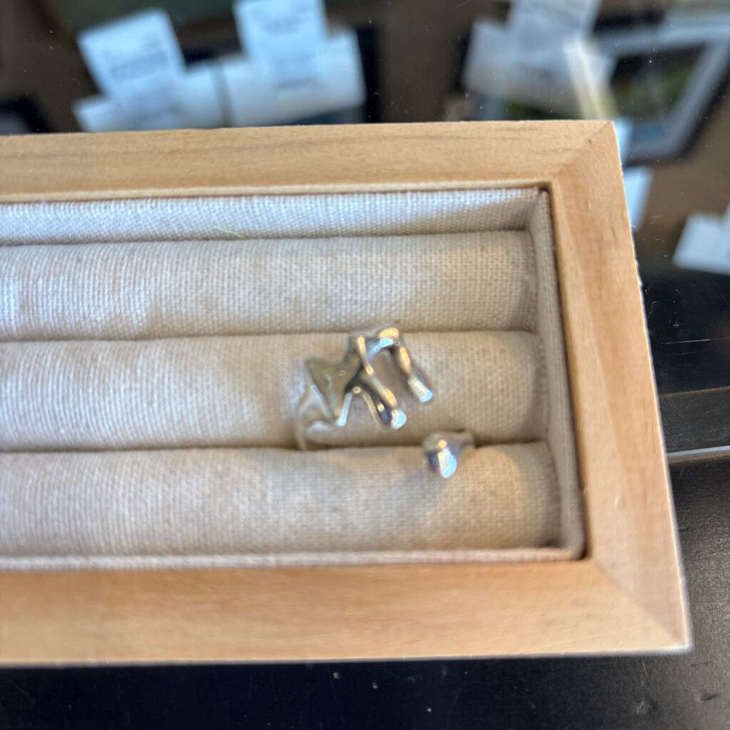 Sterling Molten Wave Ring